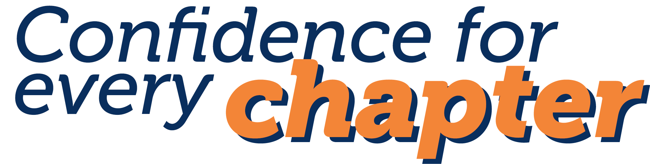 Confidence for every chapter